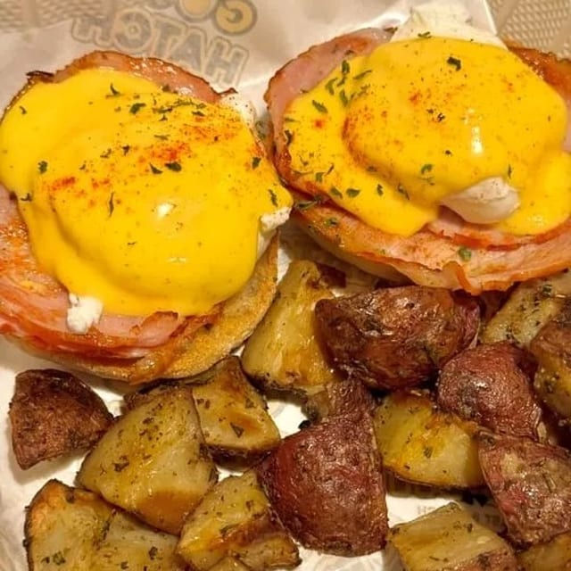 Classic Egg Benedict.
