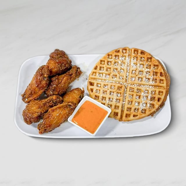 Hot Honey Wings & Waffle.