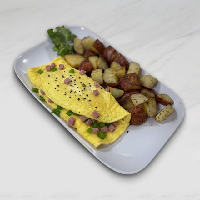 Pepper Onion Omelette.
