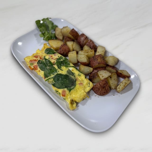 Spinach Omelette.