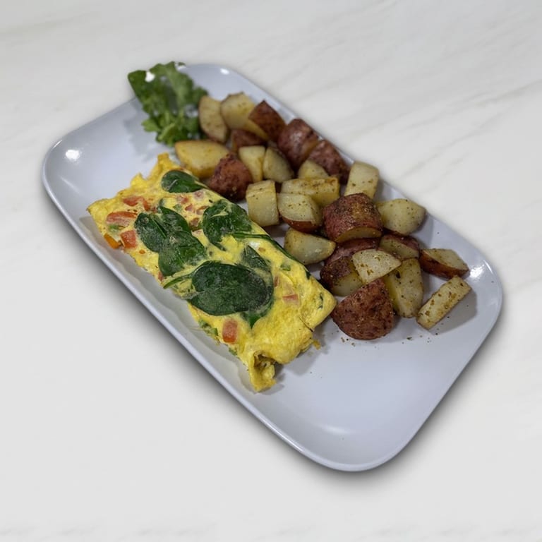 Delicious Veggie Omelette Awaits