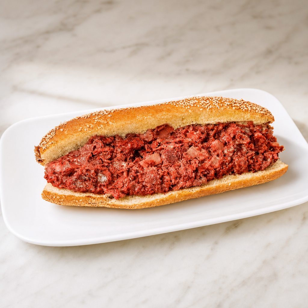 Korean BBQ Beef Cheesesteak.