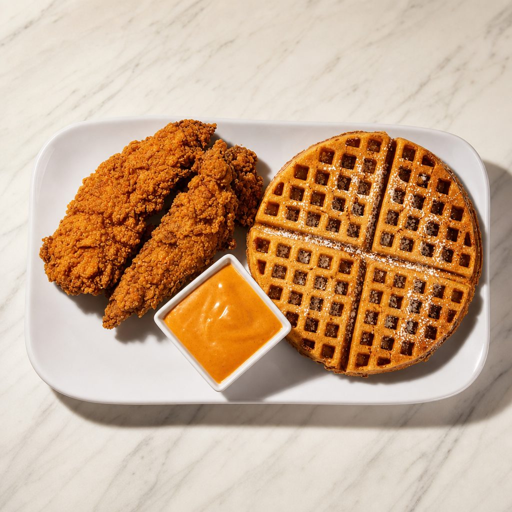Hot Chicken & Waffle.