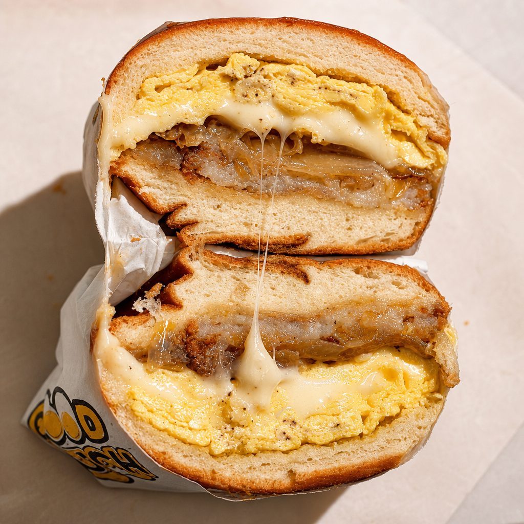 Good Hatch Egg & Cheese Sandwich.