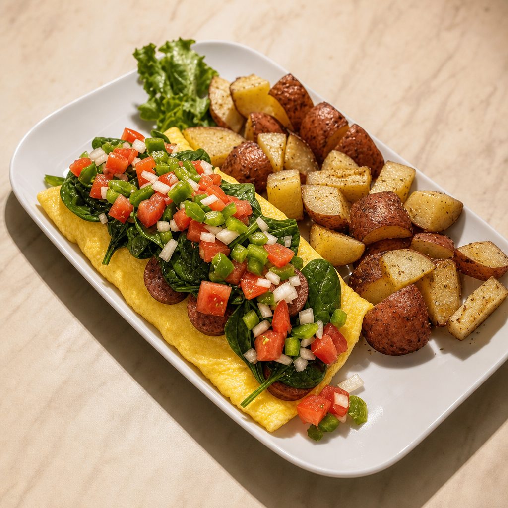 Healthy Good Hatch Omelette.