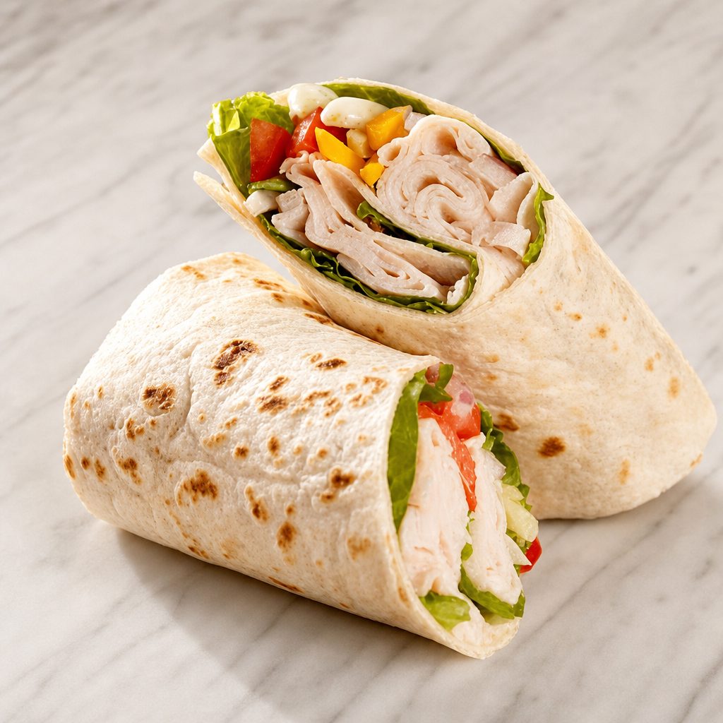 Turkey Hummus Wrap.