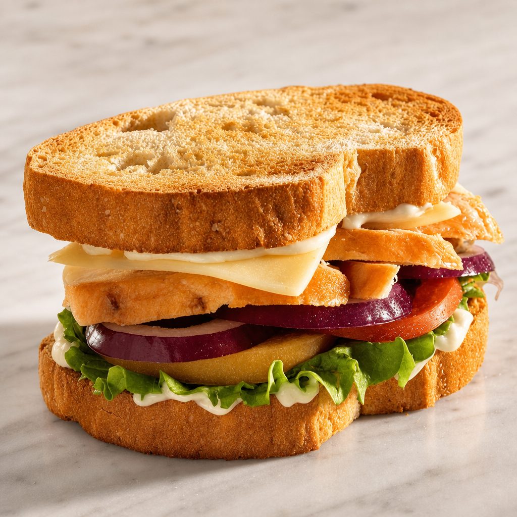 Tuscan Chicken Sandwich.