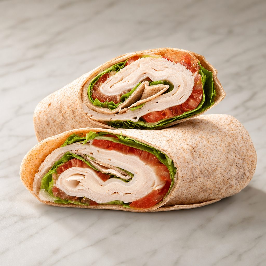 Chipotle Pesto Turkey Wrap.